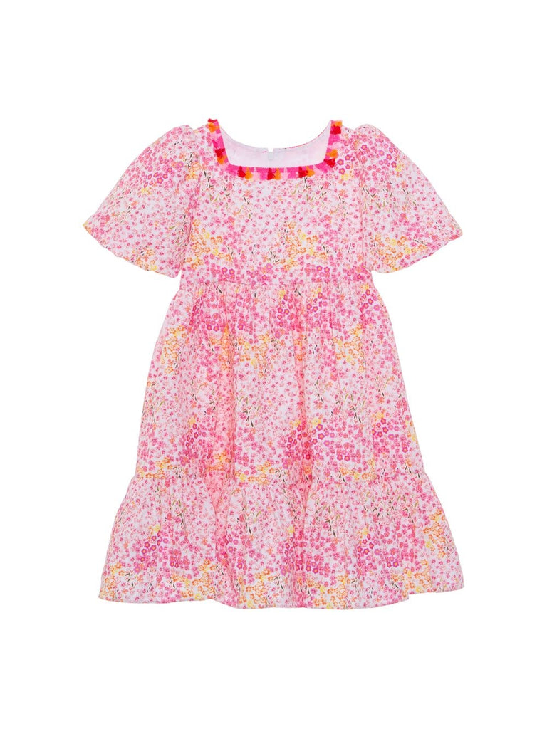 Patachou Kjole Blomster m kort erm