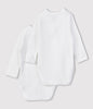 Petit Bateau 2 pk med langermet omslagsbody