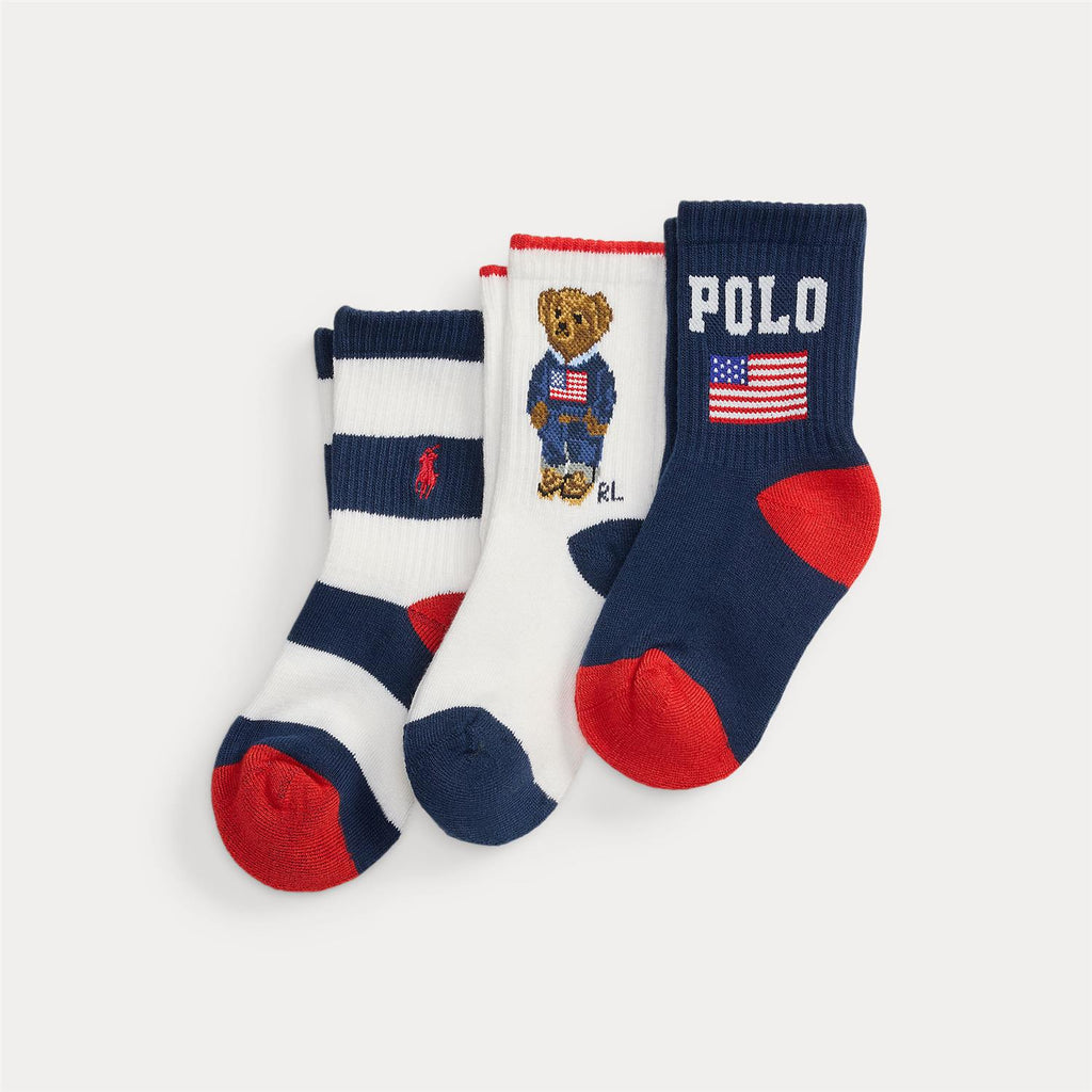 Polo Ralph Lauren 3pk sokker 2/4 å