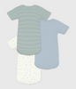 Petit Bateau 3 pk med body