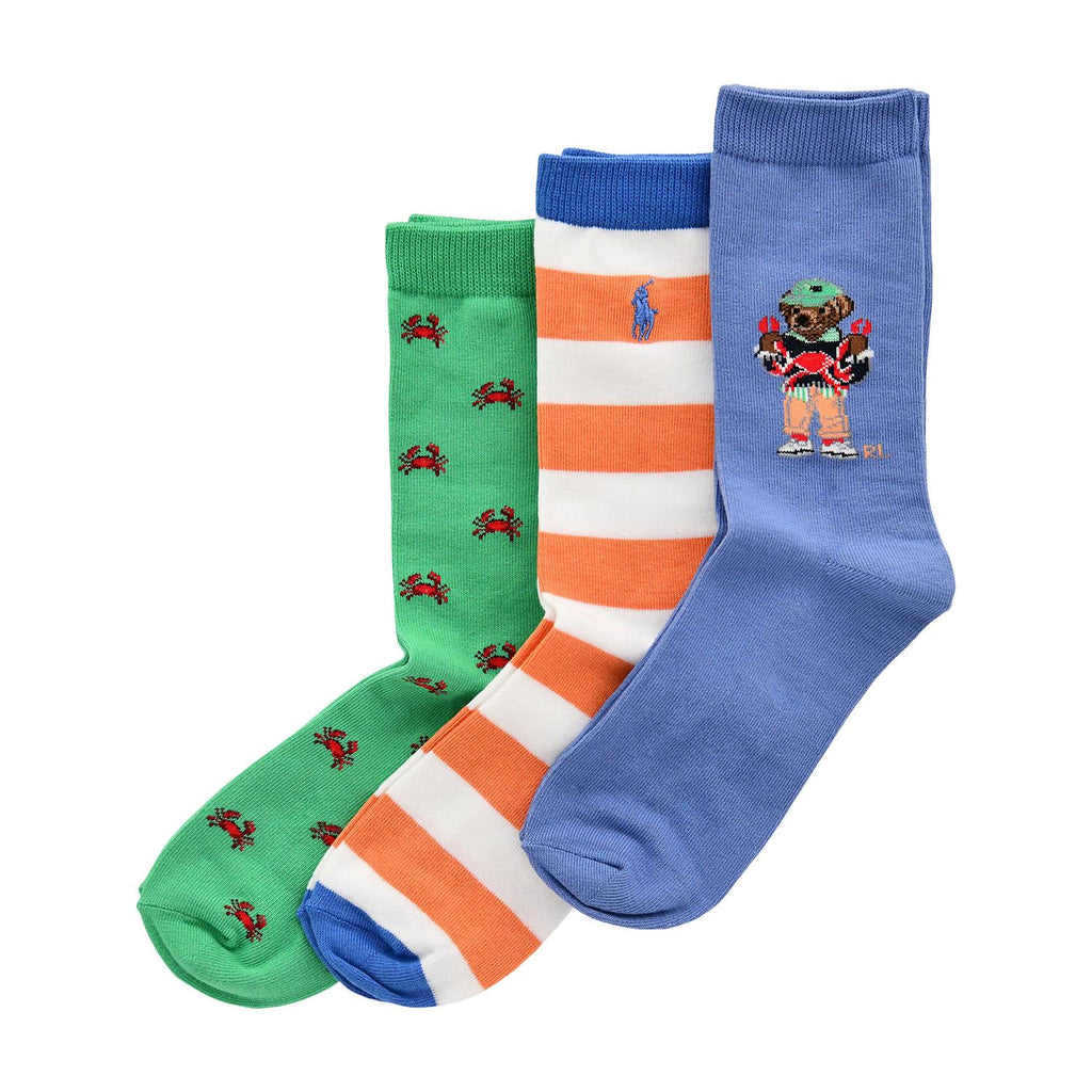 Polo Ralph Lauren 3 pk sokker m/motiv