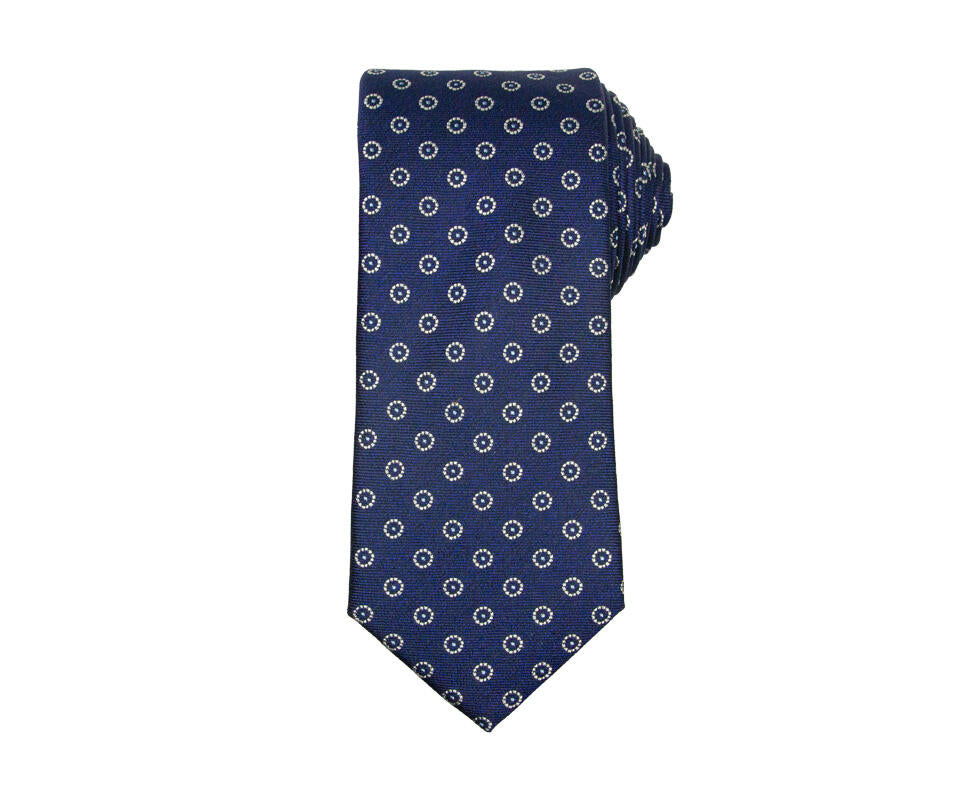 Intex mørkeblått mønstret slips