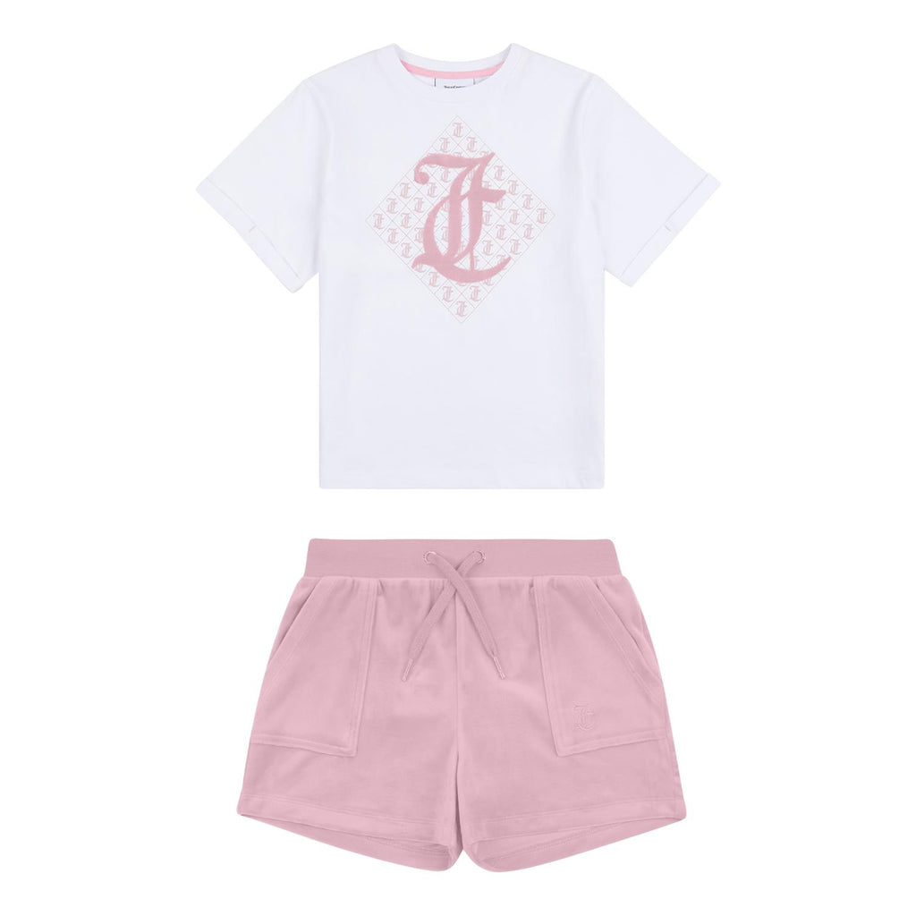 Juicy Couture t-skjorte stor rosa logo
