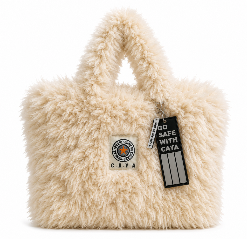 CAYA tote bag i myk fleece