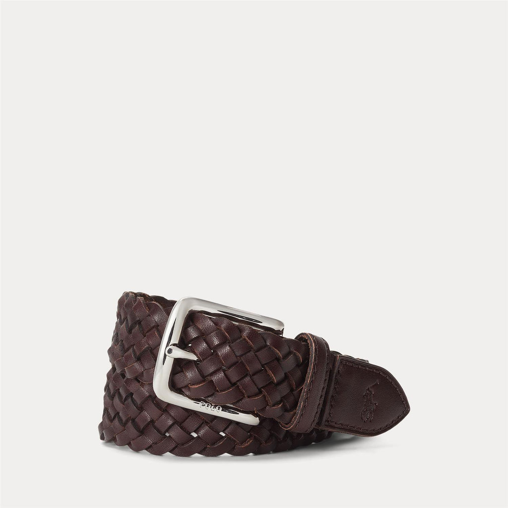 Polo Ralph Lauren flettebelte i skinn