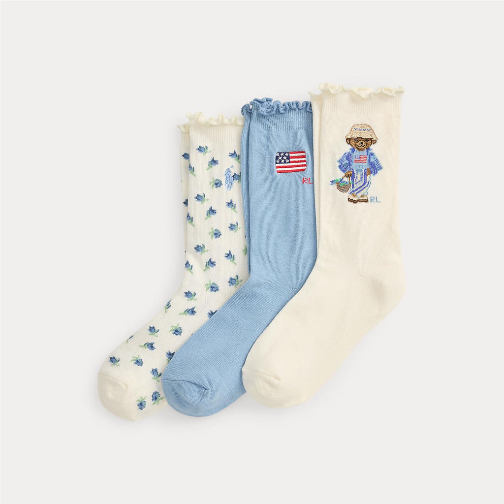 Polo Ralph Lauren 3pk med sokker til jente