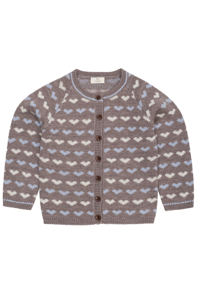 COPENHAGEN COLORS ULLCARDIGAN MED HJERTE