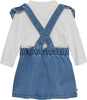 Tommy Hilfiger denimkjole til baby med seler