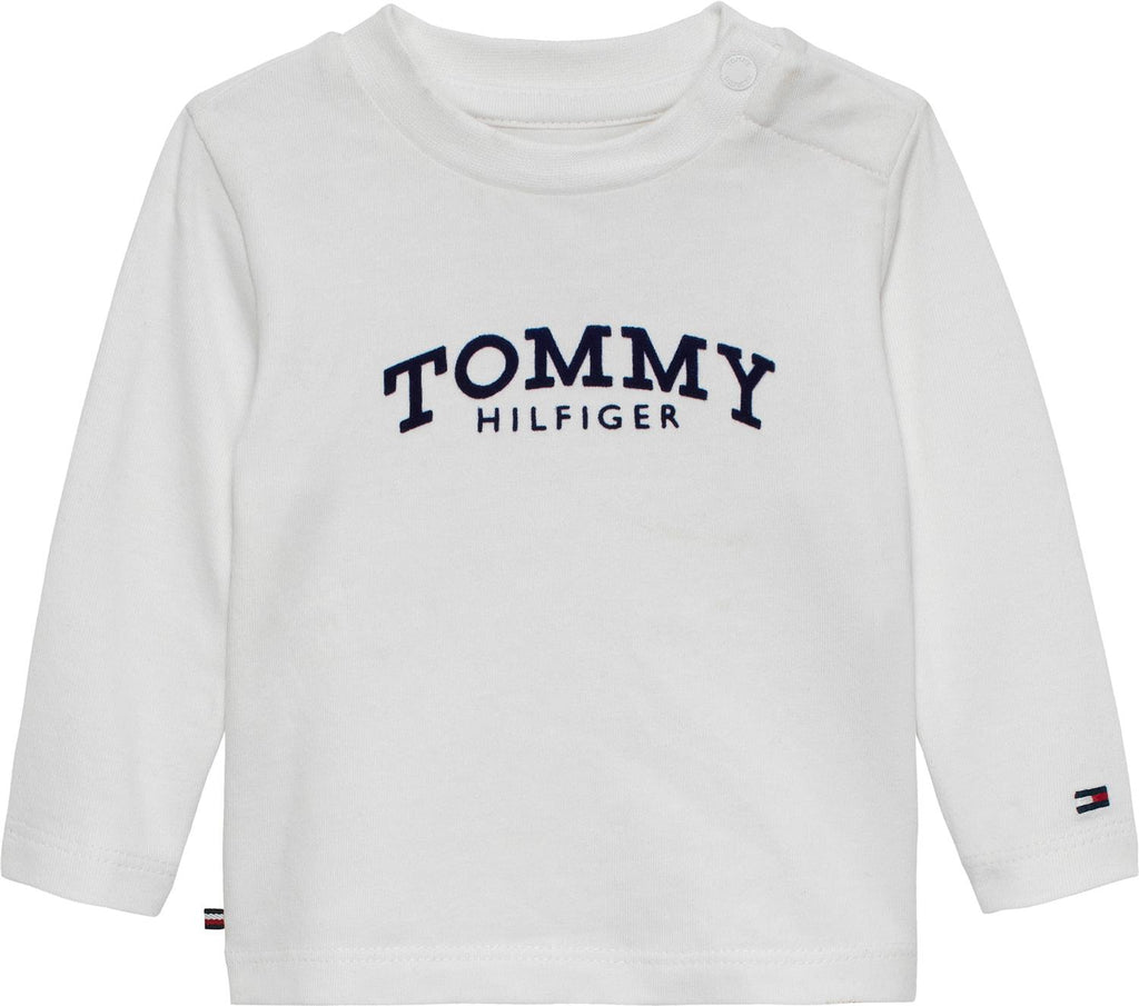 Tommy Hilfiger longsleeve til baby med logo
