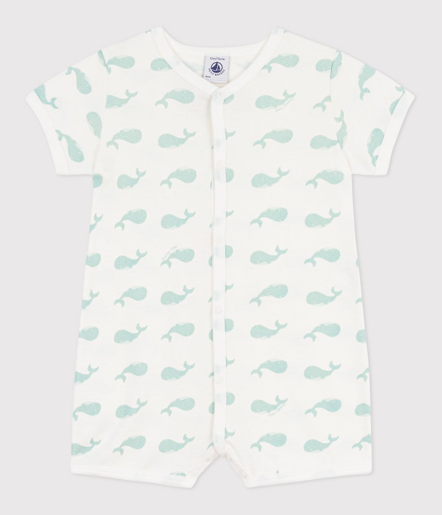 Petit Bateau playsuit kort m Hval