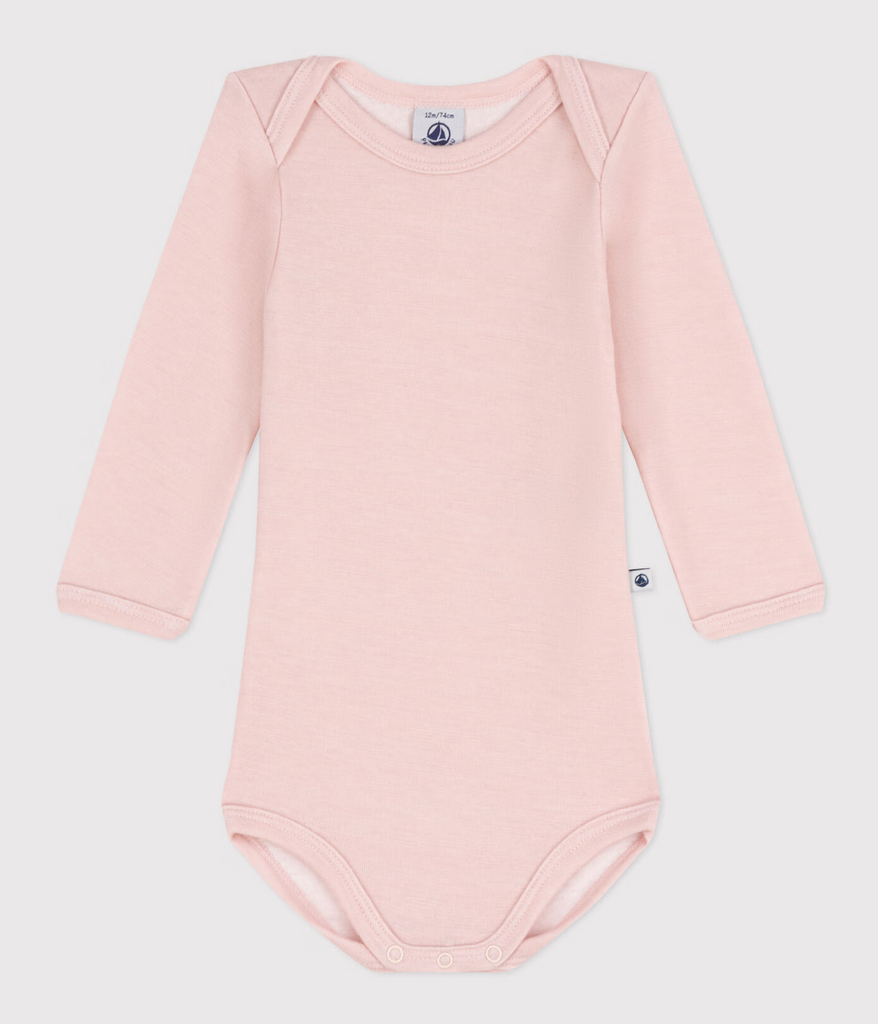 Petit Bateau body i ull/bomull