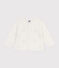 Petit Bateau cardingan med hjerte til baby