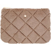Dark Department Faux Fur Quilted Small Pouch