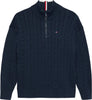 Tommy Hilfiger Half-zip kabelstrikk