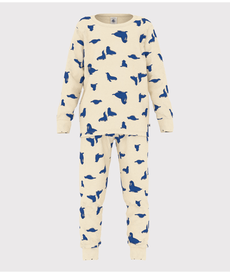 Petit Bateau sjøhest pysjamas bukse og genser + maske