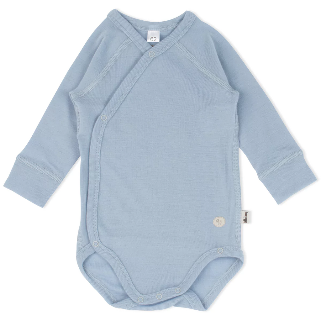 Lillelam omslagsbody mini i ull