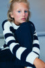 The New Society Musa Teen Jumper Summer Midnight Knit Stripes