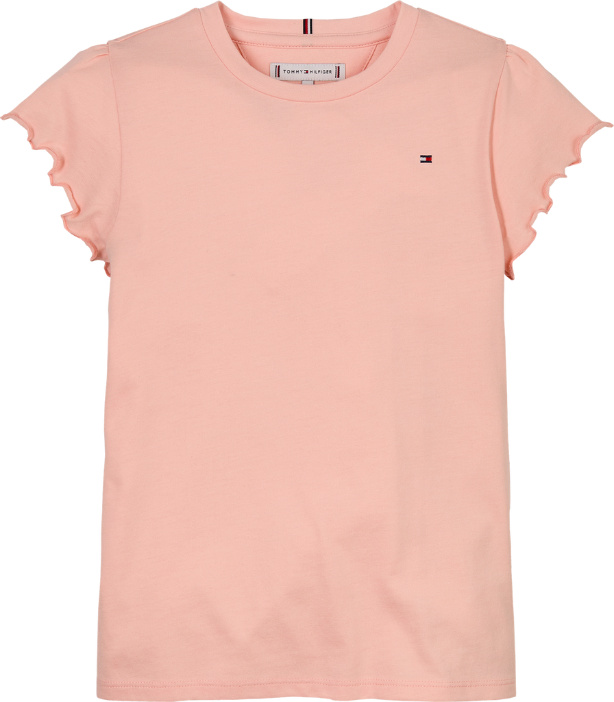 Tommy Hilfiger T-skjorte basic til jente m ruffle sleeve
