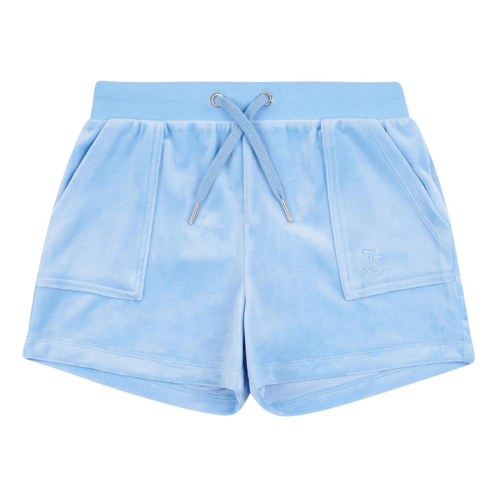 Juicy Couture kids blå velour shorts