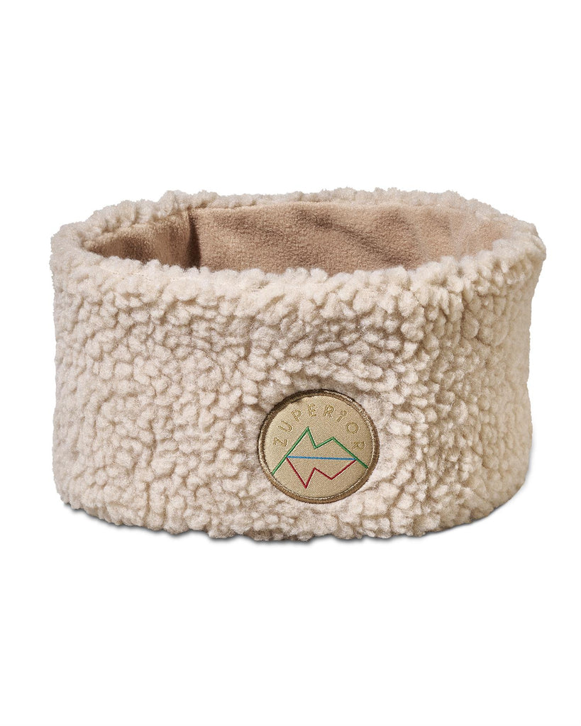 Zuperior teddyfleece pannebånd Beige