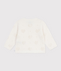 Petit Bateau cardingan med hjerte til baby