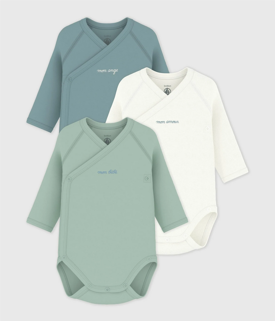 Petit Bateau 3 pk med body