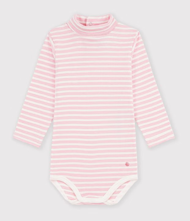 Petit Bateau Høyhals stripet body