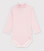 Petit Bateau Høyhals stripet body