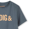 Zadig&Voltaire T-Skjorte m orange logo