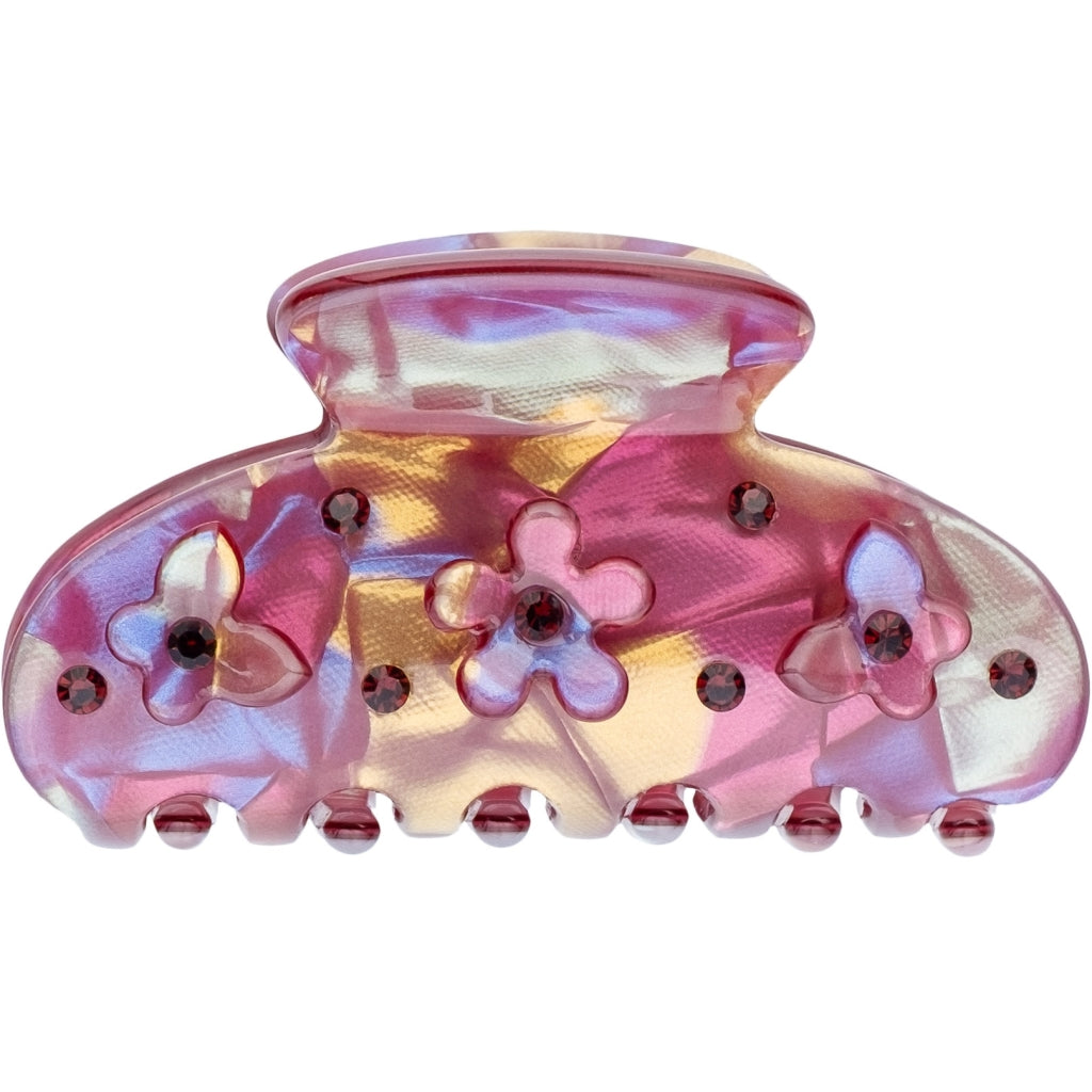 Dark Department Flower & Butterfly Hair Claw Small