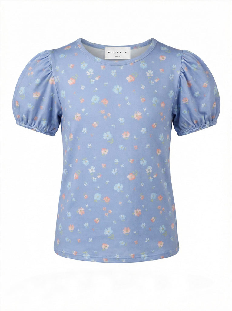Vilje & Ve May topp med pufferm blomster