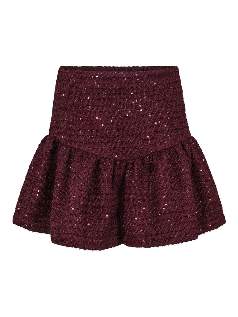 Vilje&Ve Laila bouclé-skjørt med paljetter