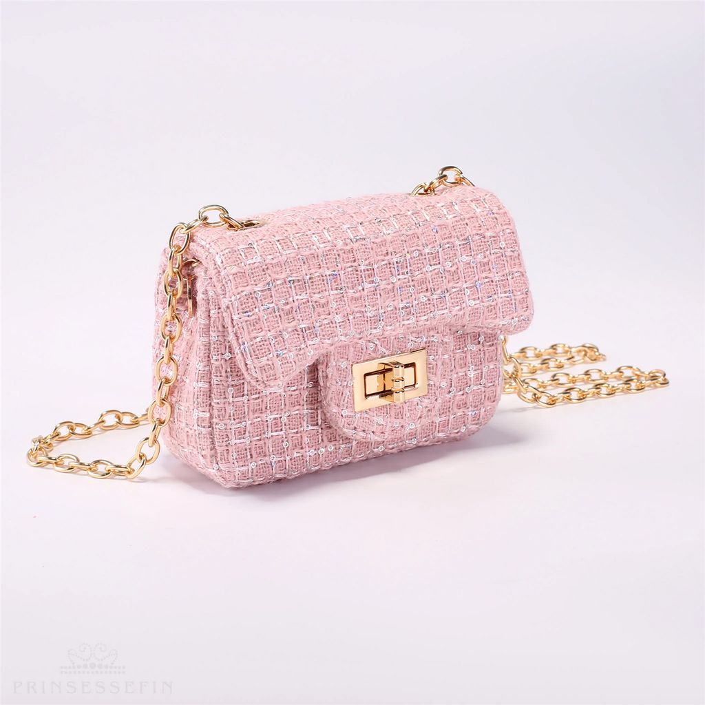 Prinsessefin Isadora Plaid veske sequin Small