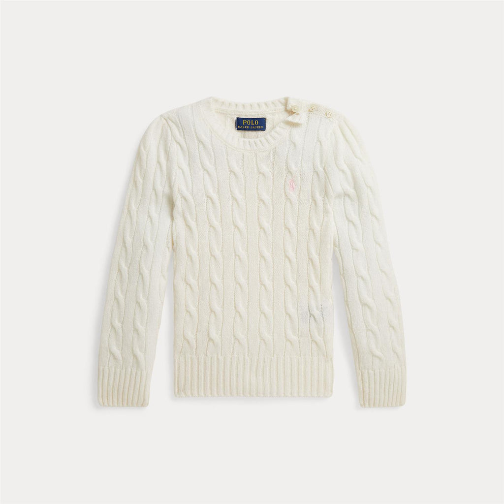 Polo Ralph Lauren Ull kabelstrikk til pike