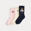 Polo Ralph Lauren 3pk sokker 2/4 år