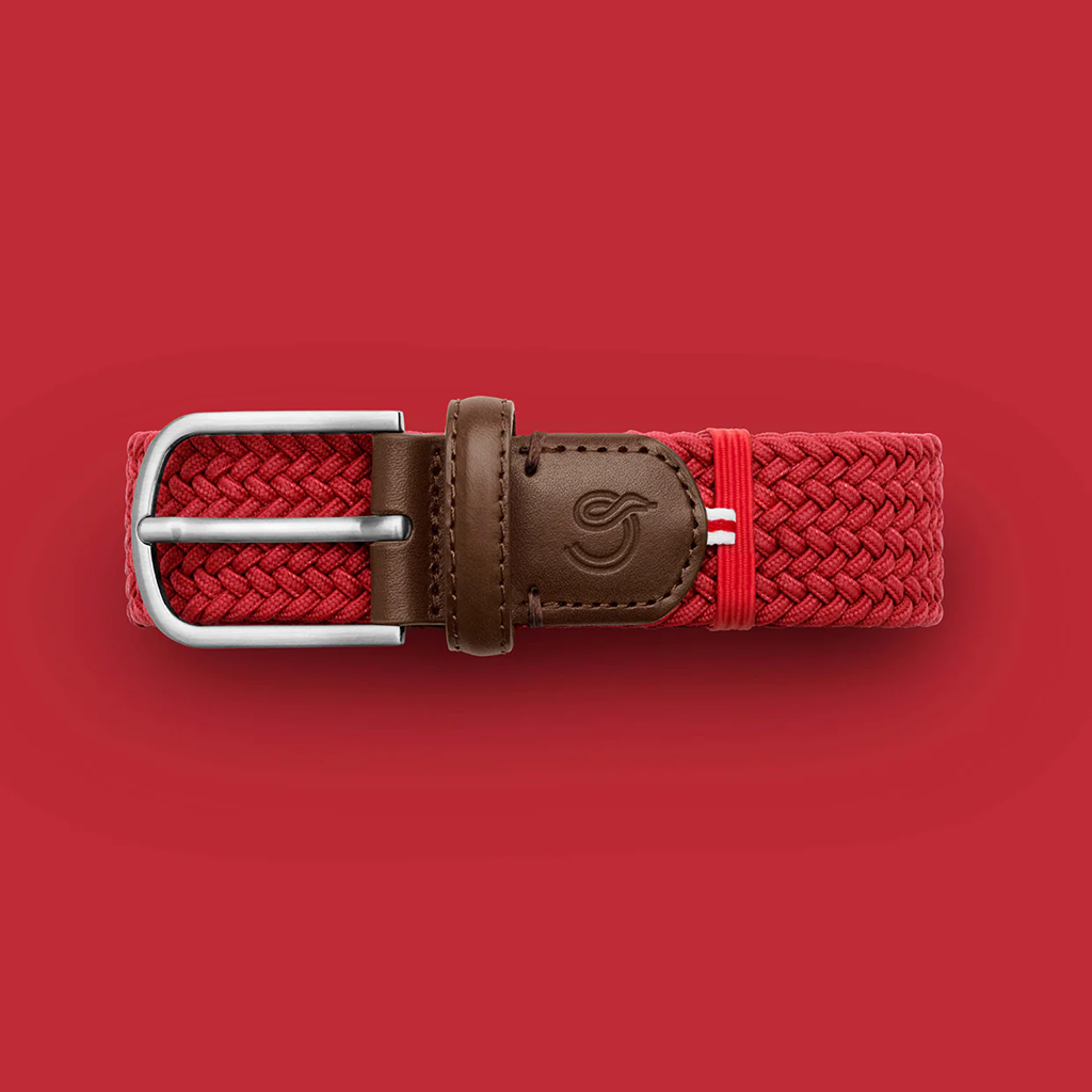 La Boucle Lausanne rødt flettebelte