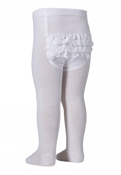 MP Denmark strømpebukse bomull med Lace/Blonder bak