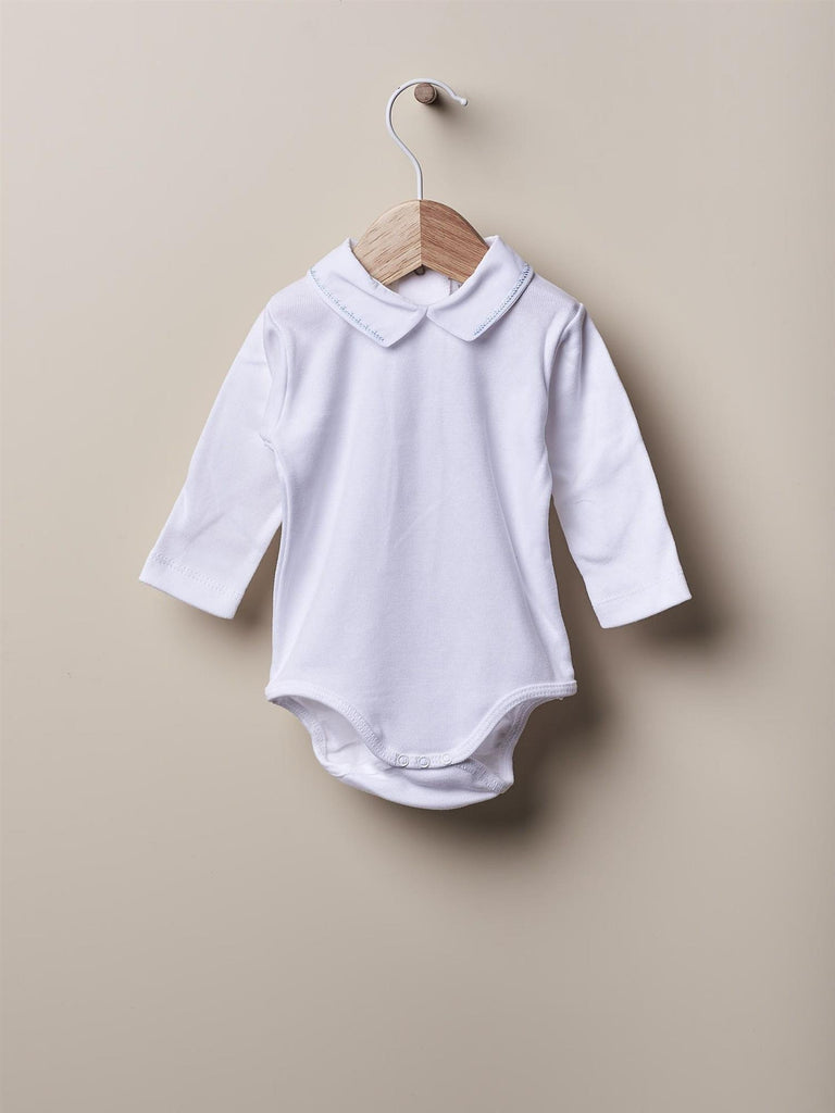 Wedoble body med krage og lang erm