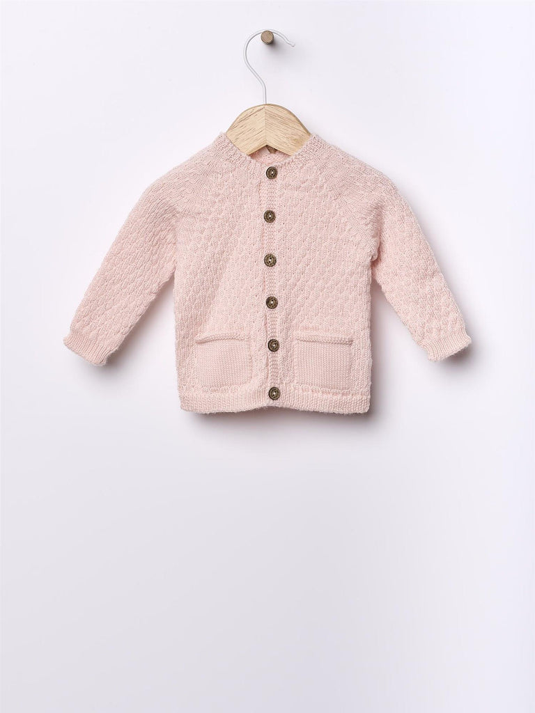 Wedoble ullcardigan til baby