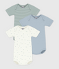 Petit Bateau 3 pk med body