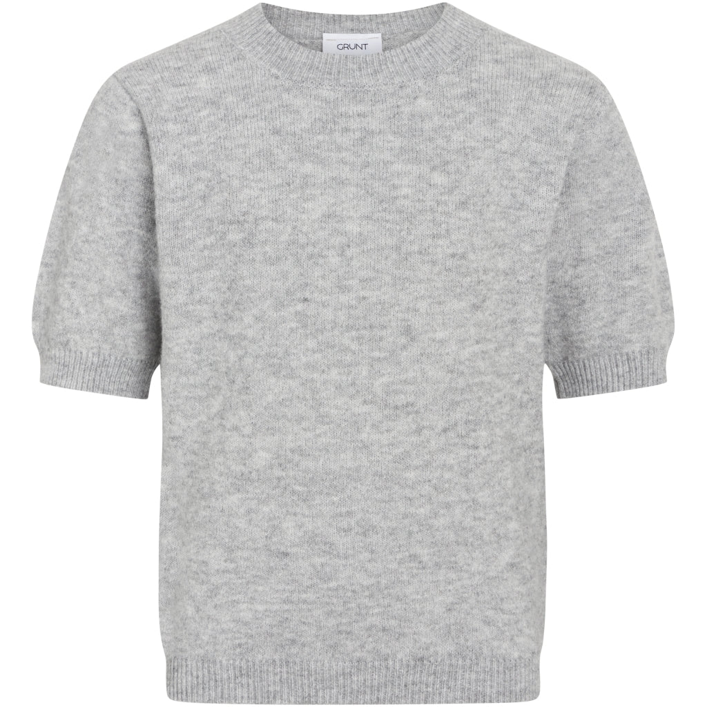 Grunt Isa strikket genser med kort erm