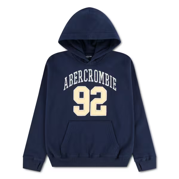 A&F LOGO FLEECE hettegenser