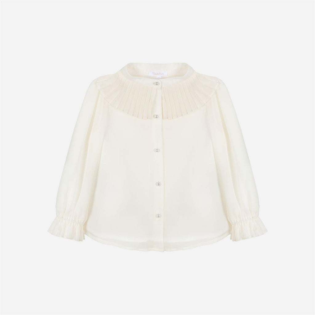 Patachou Bluse m krave og Perle knapp