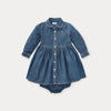 Polo Ralph Lauren denimkjole til baby