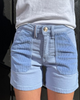 iSlow Emilia drill kashmir shorts
