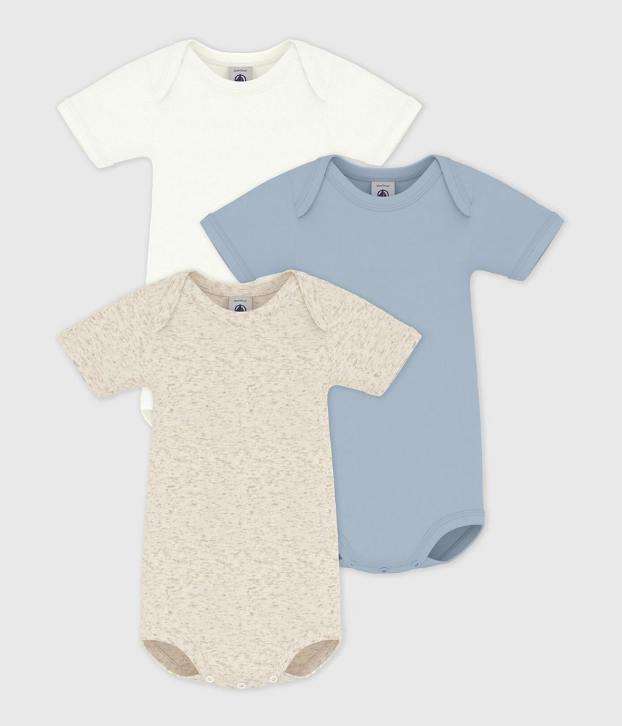 Petit Bateau 3 pk med body kort erm