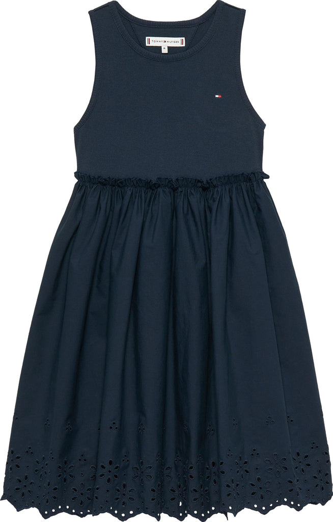 Tommy Hilfiger BRODERIE ANGLAISE kjole