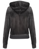 Juicy Couture Robertson Classic Velour Zip Trough Hoodie Top Hat