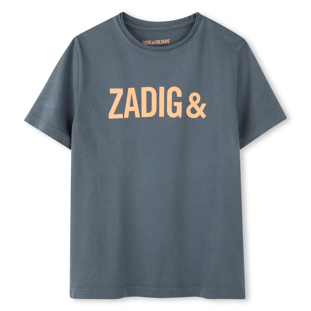 Zadig&Voltaire T-Skjorte m orange logo