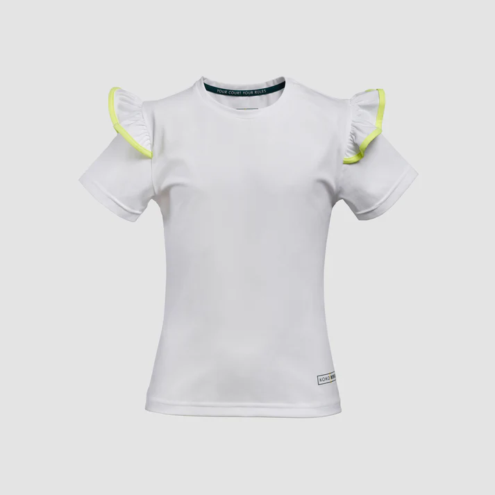KoKoRebel T-shirt ruffled sleeve